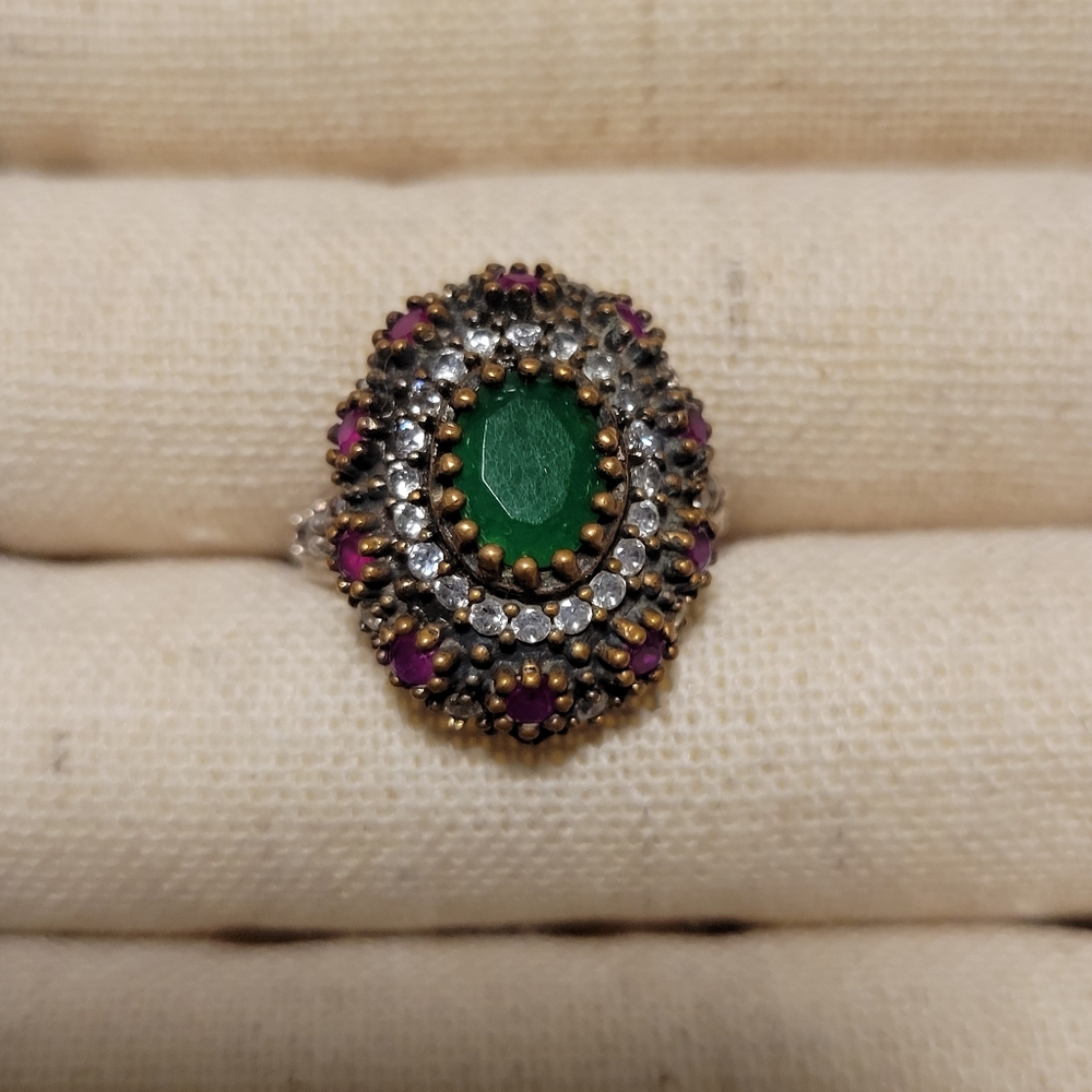 Lena Roy Ottoman Series ring | 925 Silver with 18K matte gold plating